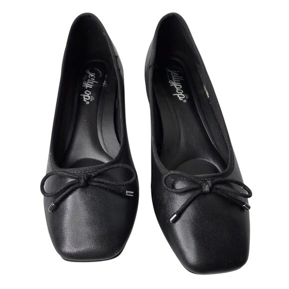 Jellypop Womens Comfort Fit Black Bow Ballet Flats Slip On SZ 9.5 M Office - Picture 2 of 11